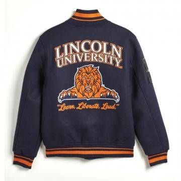Lincoln University Exclusive Navy Varsity Wool Jacket Lincoln University Exclusive Navy Varsity Wool Jacket