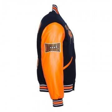 Lincoln University PA Black and Orange Varsity Jacket