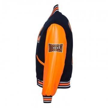 Lincoln University PA Black and Orange Varsity Jacket