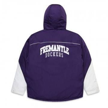Fremantle Dockers Stadium Purple and White Hooded Jacket