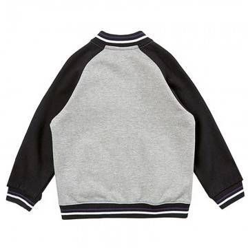 Fremantle Dockers Gray Black Varsity Full-Zip Fleece Jacket