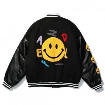 A$ap Rocky Awge Smiley Kaptial Acid Varsity Jacket