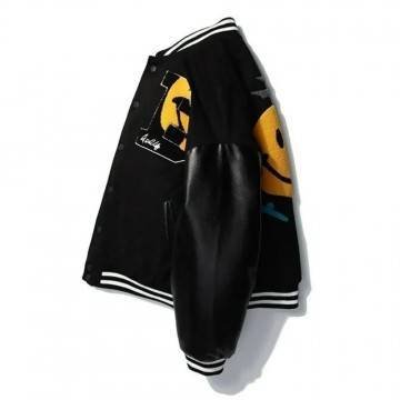 A$ap Rocky Awge Smiley Kaptial Acid Varsity Jacket