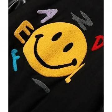 A$ap Rocky Awge Smiley Kaptial Acid Varsity Jacket