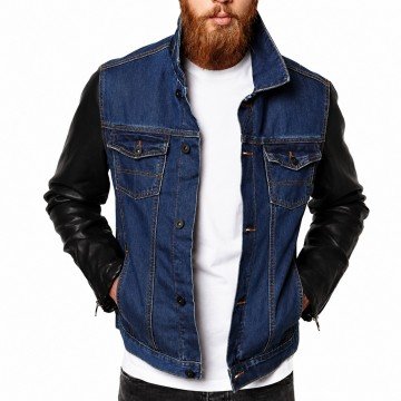 Men’s Denim Jacket with...