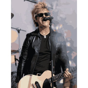 Super Bowl LX Billie Joe Armstrong Black Real Leather Jacket