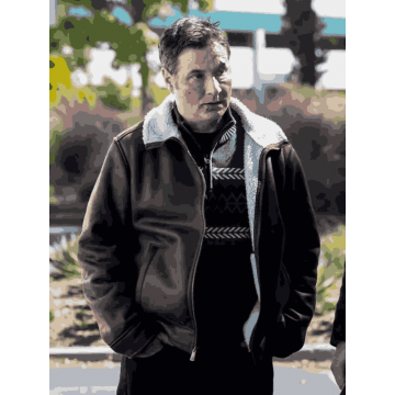 Adam Ferrara NCIS Brown Real Leather Jacket with Shearling Lining