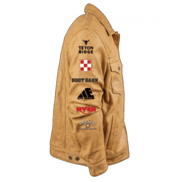 Rodeo Vegas Brown Leather Jacket for Men in Premium Real Leather
