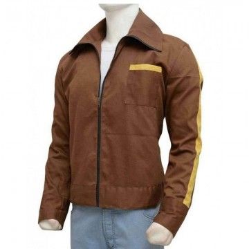 Mens Stevens Retro Brown Biker Style Casual Cotton Jacket Mens Stevens Retro Brown Biker Style Casual Cotton Jacket
