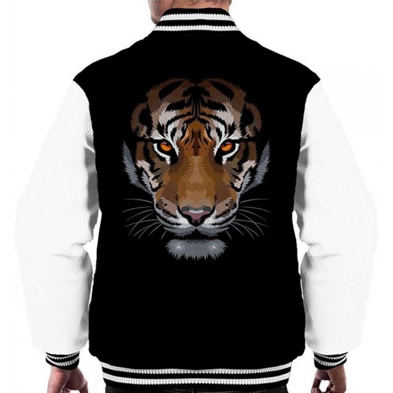 Mens Tiger Face Varsity Jacket