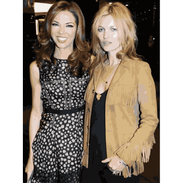 Kate Moss Dark Brown Fringe Real Suede Leather Jacket
