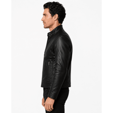 Super Bowl LX Billie Joe Armstrong Black Real Leather Jacket