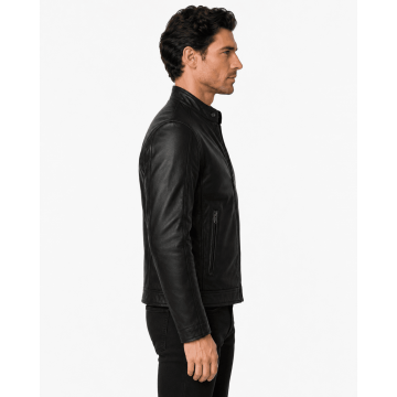 Super Bowl LX Billie Joe Armstrong Black Real Leather Jacket