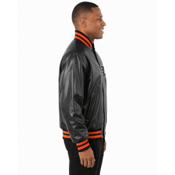 Philadelphia Flyers Black Leather Jacket