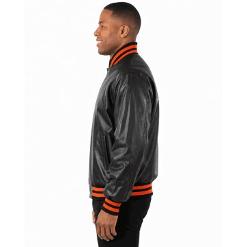 Philadelphia Flyers Black Leather Jacket