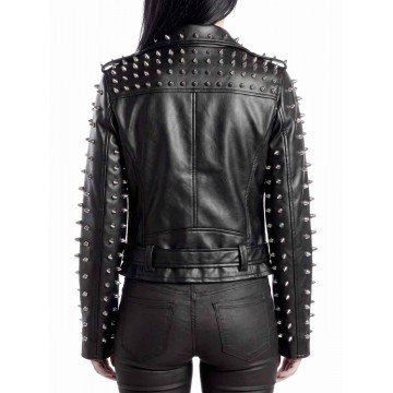 Billie Eilish American Singer Biker Black Leather Jacket for Women