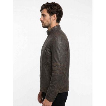 Men's X-Men Origins Wolverine Brown Vintage Leather Jacket