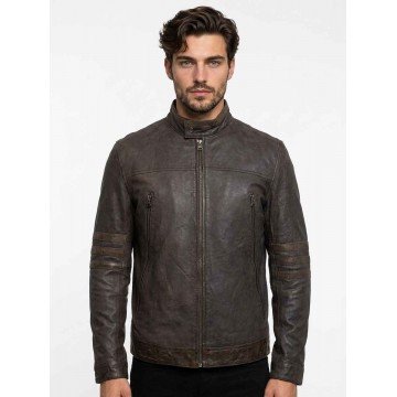Men's X-Men Origins Wolverine Brown Vintage Leather Jacket