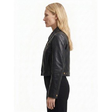 Nicole Kidman Nine Perfect Strangers S02 Black Leather Jacket