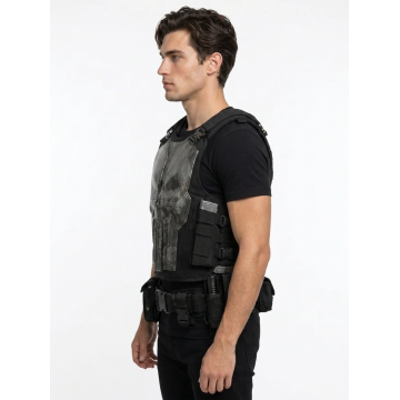 Men’s Frank Castle Punisher Brand New Day Leather Vest