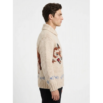 Project Hail Mary Wolf Cardigan Nordic Zip-Up Sweater Project Hail Mary Wolf Cardigan Nordic Zip-Up Sweater
