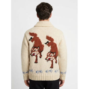 Project Hail Mary Wolf Cardigan Nordic Zip-Up Sweater Project Hail Mary Wolf Cardigan Nordic Zip-Up Sweater
