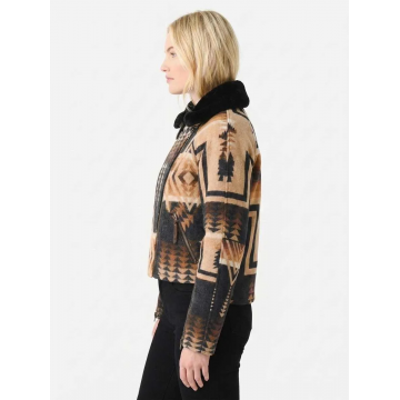 Beth Dutton Aztec Wool Jacket Kelly Reilly Western Style