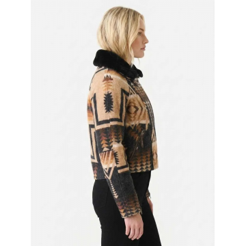 Beth Dutton Aztec Wool Jacket Kelly Reilly Western Style