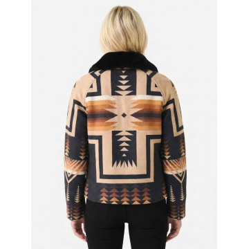 Beth Dutton Aztec Wool Jacket Kelly Reilly Western Style