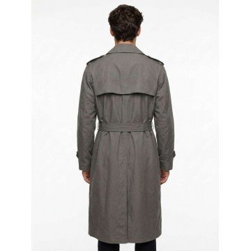 Karl Heisenberg Resident Evil Village Trench Coat Grey Cotton Karl Heisenberg Resident Evil Village Trench Coat Grey Cotton