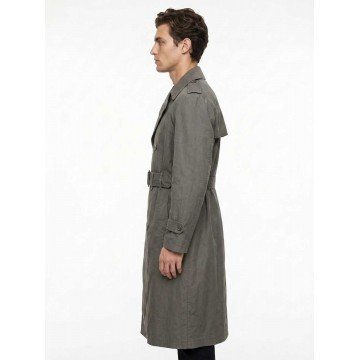 Karl Heisenberg Resident Evil Village Trench Coat Grey Cotton Karl Heisenberg Resident Evil Village Trench Coat Grey Cotton
