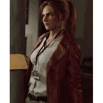Resident Evil Infinite Darkness Claire Redfield Real Leather Biker Jacket Resident Evil Infinite Darkness Claire Redfield Real Leather Biker Jacket