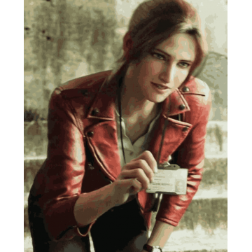 Resident Evil Infinite Darkness Claire Redfield Faux Leather Biker Jacket Resident Evil Infinite Darkness Claire Redfield Faux Leather Biker Jacket
