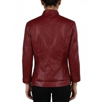 Resident Evil Infinite Darkness Claire Redfield Faux Leather Biker Jacket Resident Evil Infinite Darkness Claire Redfield Faux Leather Biker Jacket