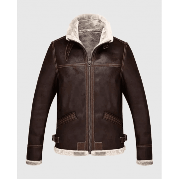 Leon Kennedy Resident Evil 4 Shearling Faux Leather Jacket