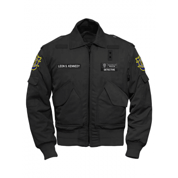 Leon S. Kennedy Resident Evil 2 Remake Grey Cotton Jacket
