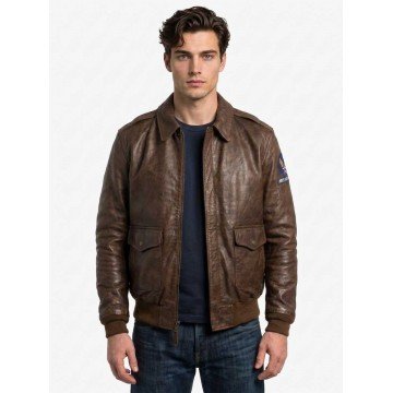 Chris Redfield Made in Heaven Brown Genuine Leather Jacket