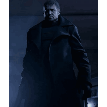Chris Redfield Resident Evil Village Black Wool Coat