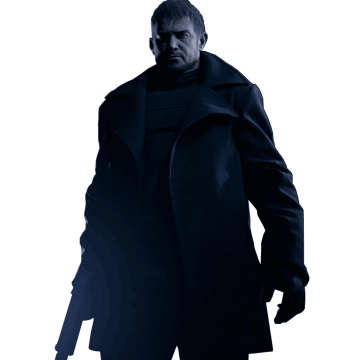 Chris Redfield Resident Evil Village Black Wool Coat