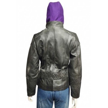 Moira Burton Resident Evil Revelations 2 Black Leather Hooded Jacket