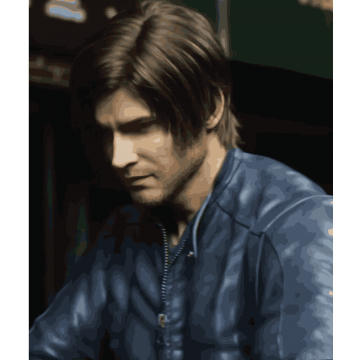 Resident Evil Death Island Leon Kennedy Blue Leather Jacket Resident Evil Death Island Leon Kennedy Blue Leather Jacket