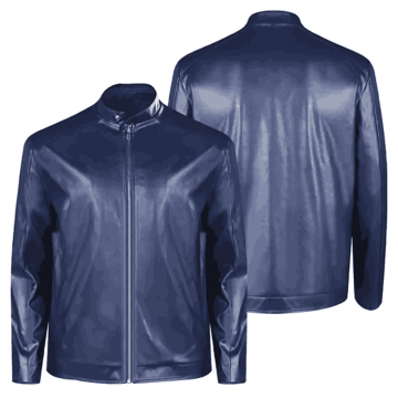 Resident Evil Death Island Leon Kennedy Blue Leather Jacket Resident Evil Death Island Leon Kennedy Blue Leather Jacket