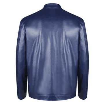 Resident Evil Death Island Leon Kennedy Blue Leather Jacket Resident Evil Death Island Leon Kennedy Blue Leather Jacket