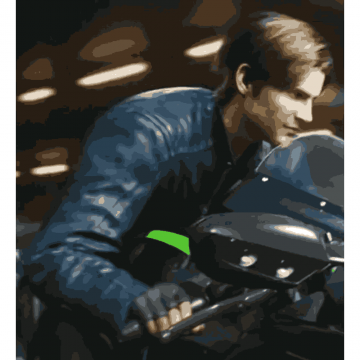 Resident Evil Death Island Leon Kennedy Blue Faux Leather Jacket Resident Evil Death Island Leon Kennedy Blue Faux Leather Jacket