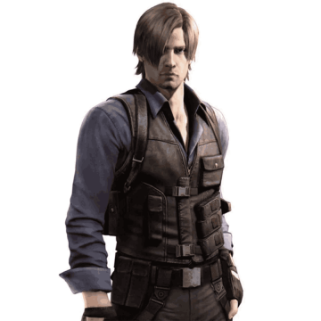 Resident Evil 6 Leon Kennedy Brown Genuine Leather Vest