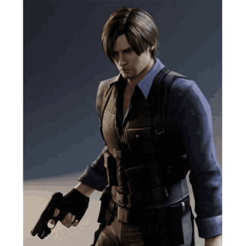 Resident Evil 6 Leon Kennedy Brown Genuine Leather Vest