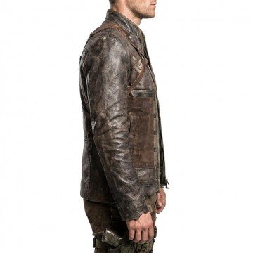 William Levy Resident Evil Final Chapter Brown Leather Jacket