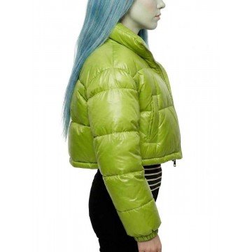Ghoulia Monster High 2 Green Puffer Cropped Jacket