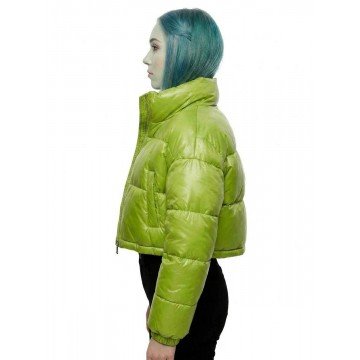 Ghoulia Monster High 2 Green Puffer Cropped Jacket