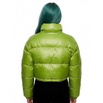 Ghoulia Monster High 2 Green Puffer Cropped Jacket